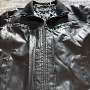 Guess Mens Leather Jacket